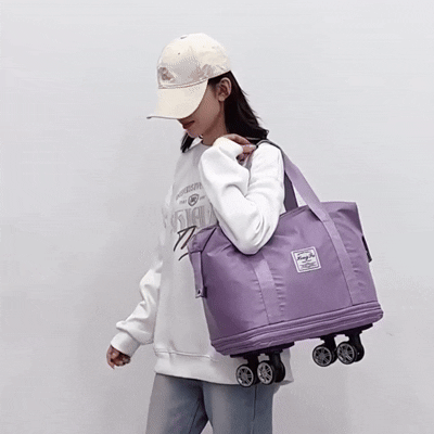 らく旅ローラーバッグ｜折りたたみ式・容量拡張・ローラー付き