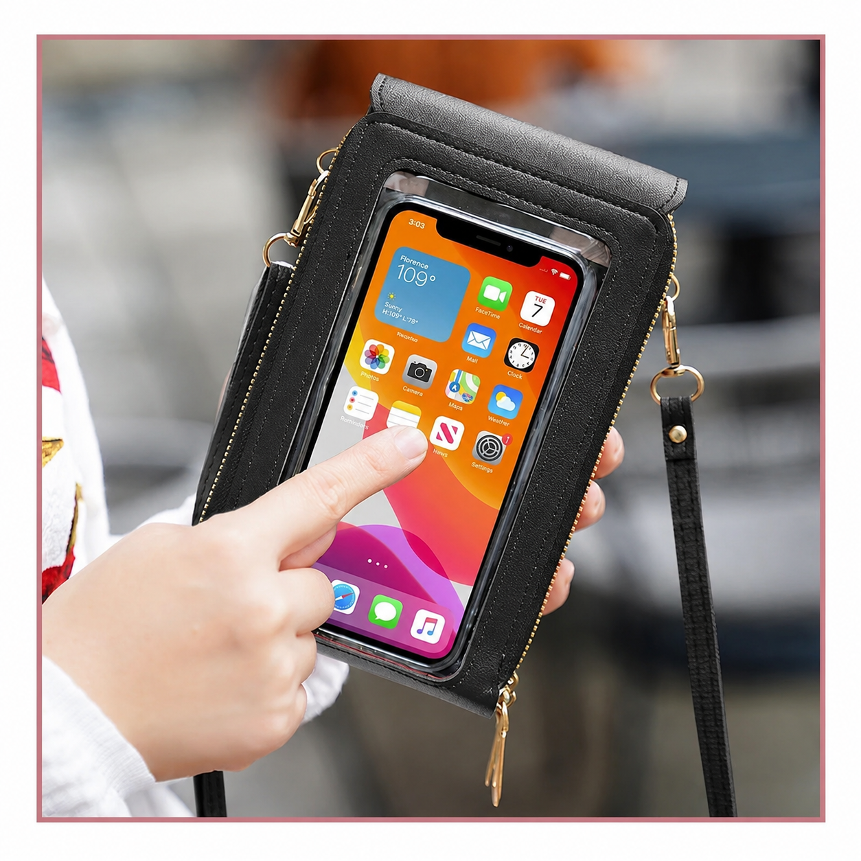 スマホショルダーウォレット｜お財布一体型ミニバッグ