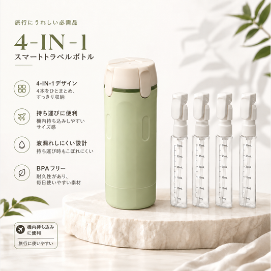 4in1 スマートトラベルボトル
