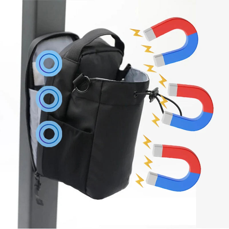 マグネット式ジムポーチ｜バッグにもなる3WAY収納