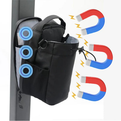 マグネット式ジムポーチ｜バッグにもなる3WAY収納